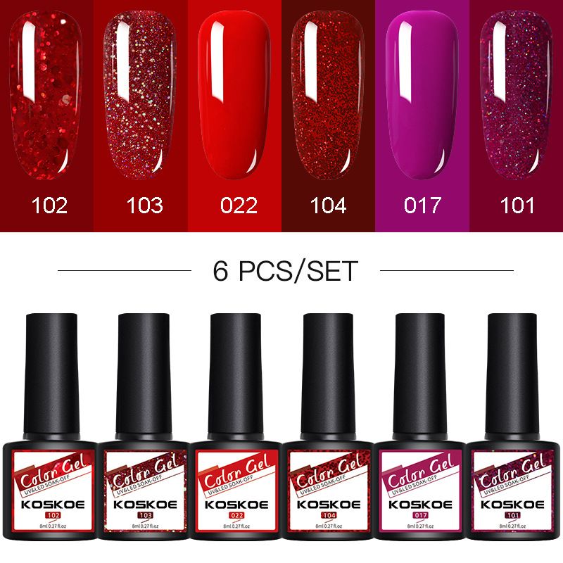 Nagelkleber Nagellack-Set Phototherapie-Kleber Mattierte Pailletten Verstärkte waschfreie Versiegelungsschicht Nagellack-Basiskleber_voghion.com
