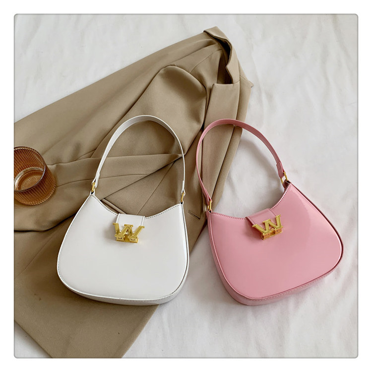 Factory Wholesale 2023 New Homeless Bag Women's Single Shoulder Messenger bag Crescent handbag rhinestone buckle armpit bag_voghion.com