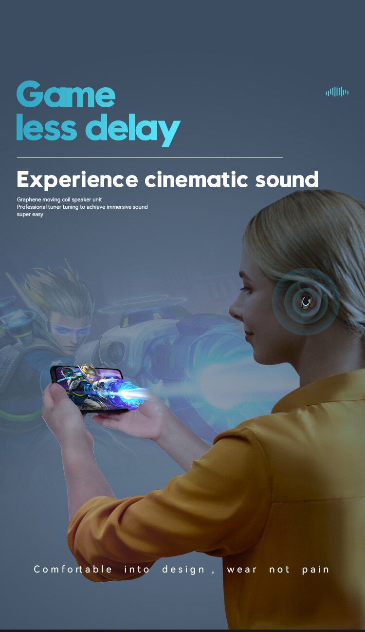 Casque Bluetooth X10, affichage numérique Bluetooth 5.3 avec bouton d'alimentation mobile Mini écouteurs invisibles Casque sans fil M10_voghion.com