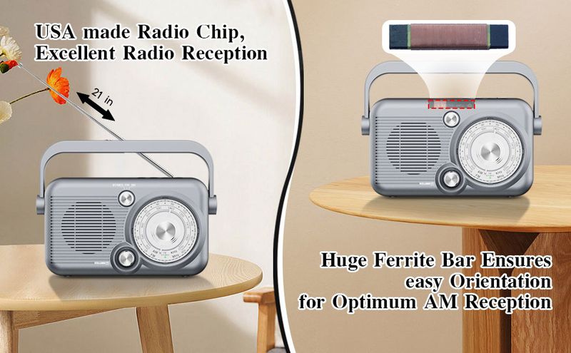 Multifunctional Radio Full-band FM/AM Card U Disk Player High Volume Wireless Bluetooth Speaker_voghion.com