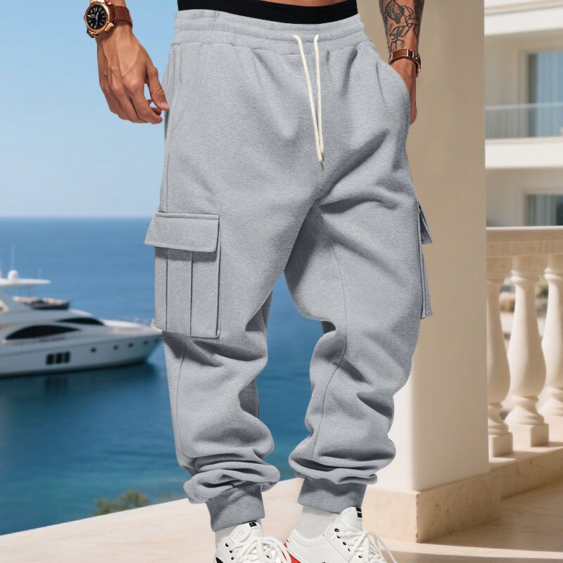 Tactical Cargo Joggers – Fleecegefütterte Arbeitshose für Herren mit mehreren Taschen und verstellbaren Bündchen (S-3XL)_voghion.com