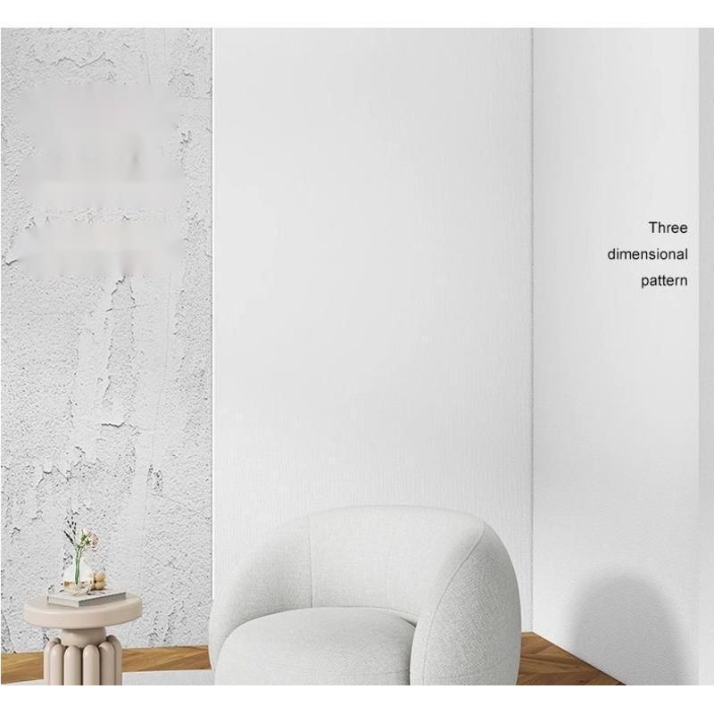 Self-Adhesive Wallpaper Linen Foam Background Bedroom Cozy Home Waterproof Moisture-Proof Wall Stickers Rental Room_voghion.com