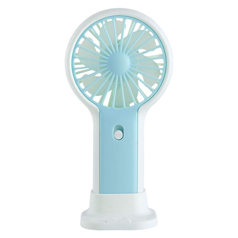 Ruixingst Handheld Fan With Phone Holder Push Button Hands Free Desktop Mini USB Fan Rechargeable Portable Hand Fan Outdoor_voghion.com