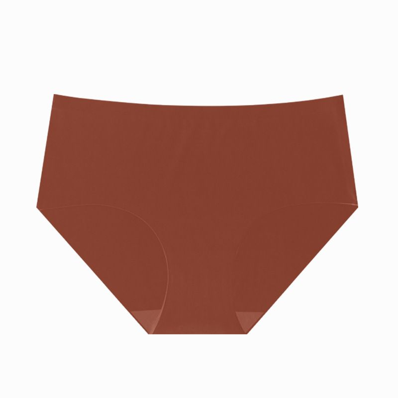 2025d Sports Hip Lift Women's Underwear Comfortable Folded Waistband Tummy Control Ice Silk Plus Size Seamless Triangle Briefs_voghion.com