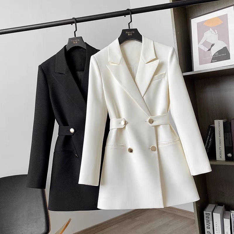2023 Suit Coat Woen's Spring Autun New Fashion White Blouse Blazers for Woen Chic and Elegant Woan Jacket Casual_voghion.com