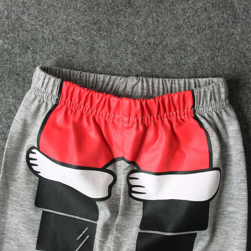 Abito da casa a maniche lunghe da Babbo Natale primaverile e autunnale per bambini. Abito da bambino in due pezzi_voghion.com