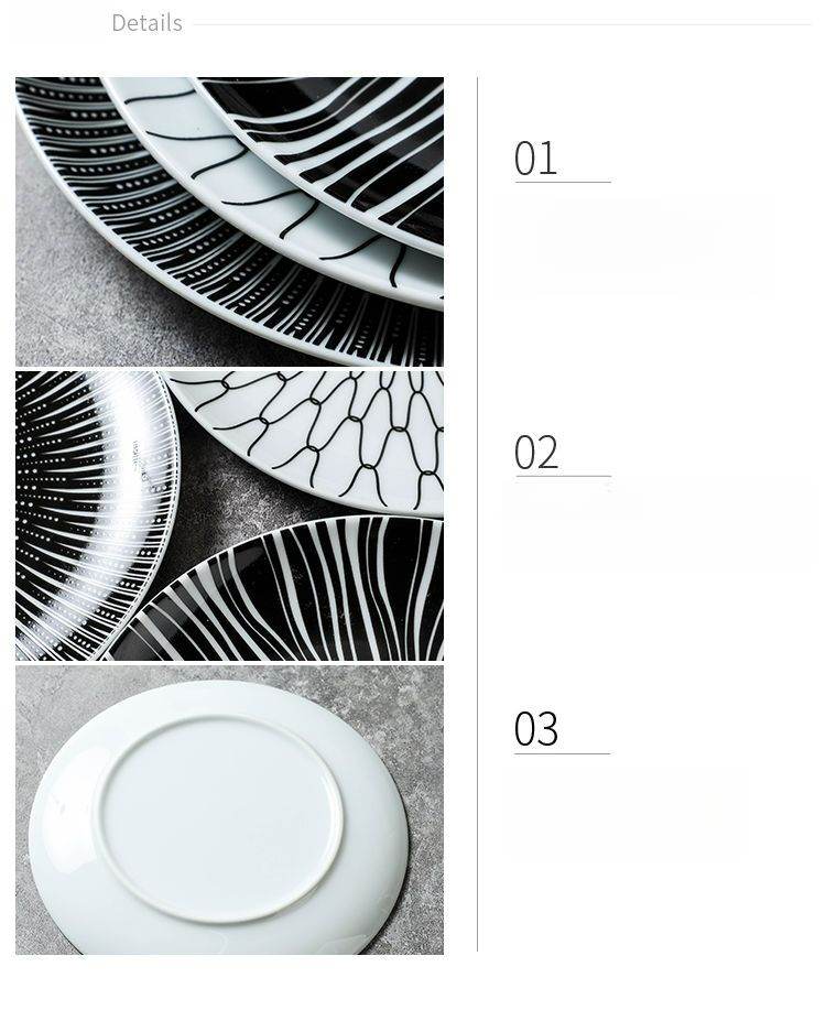 Nordic Plating Tableware Simple Creative Pasta Western Dessert Unique Restaurant Plate_voghion.com