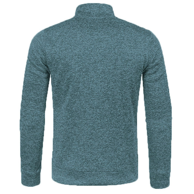 Herbst und Winter Herren Lange Reißverschluss Strickpullover Ärmel Dünne Samt Trendy Top Pullover Jacke Große Größe Männer_voghion.com