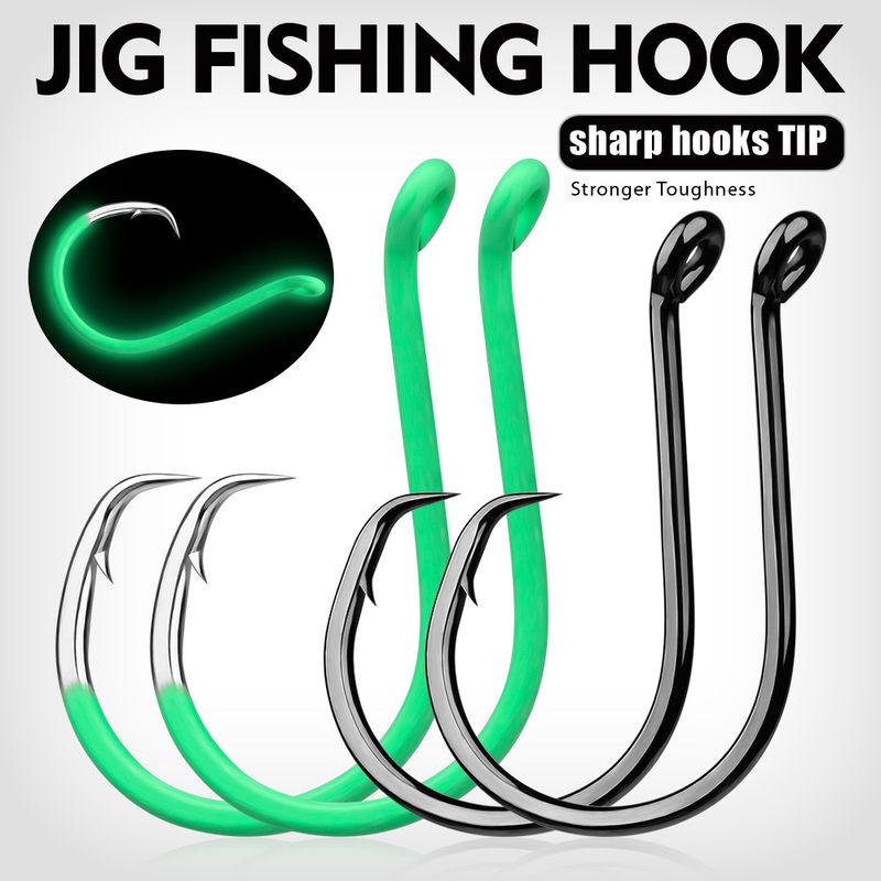 Deep Big Sea Eagle Beak Lure High Carbon Steel Fish Boat Swivel Fishing Hook 10 Pieces/Box_voghion.com