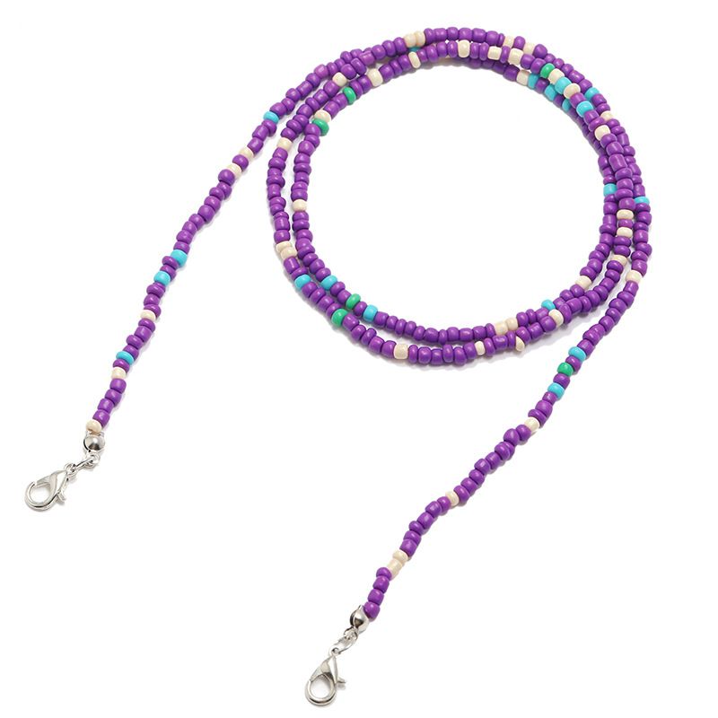 Mascherina per il viso con cordino in perline di vetro, catena per occhiali da appendere al collo, anti-perdita, comoda_voghion.com