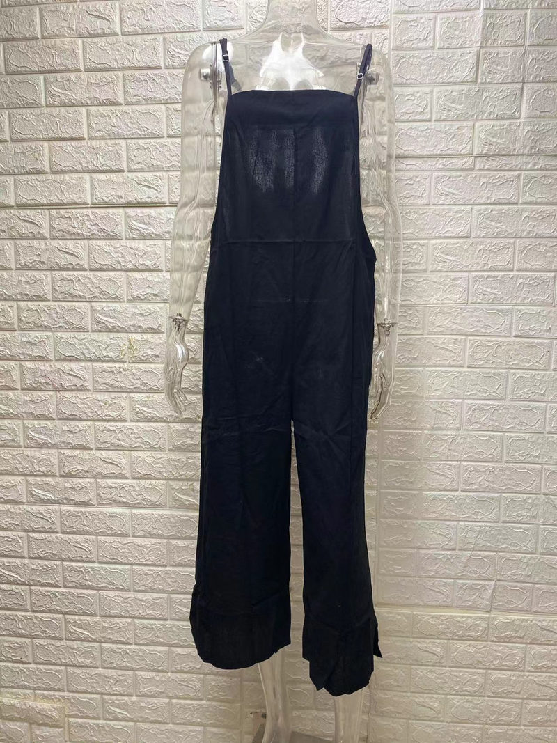 Women's clothing loose jumpsuit wide leg pants casual jumpsuit_voghion.com