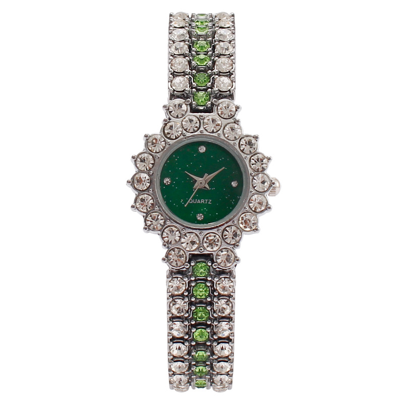 Women's Watch With Colorful Bracelet, Fashionable Diamond-Studded Quartz_voghion.com