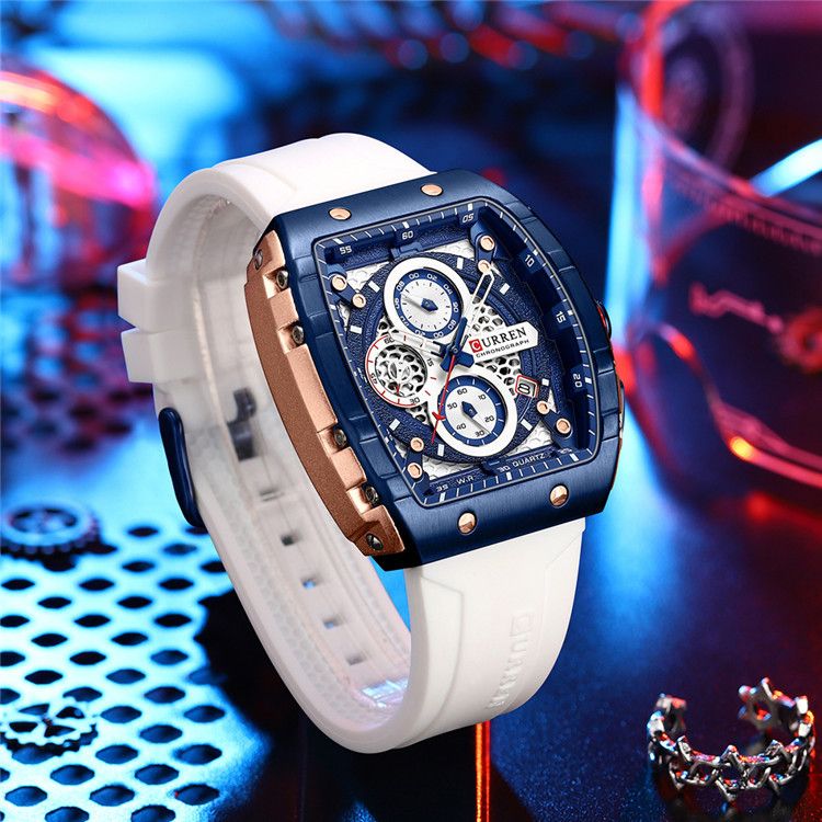 Six Pin Chronograph Watch Men's Fashion Multi Function Watch_voghion.com