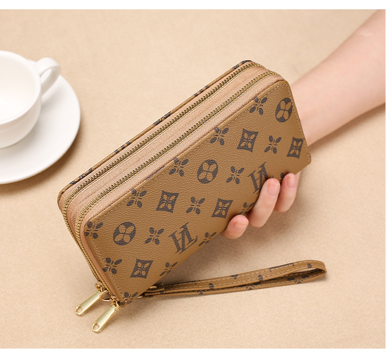 Portemonnee Portemonnee Clutch Tas Dames Portemonnee Lange Dames Portemonnee Mode Dubbele Rits Grote Capaciteit Portemonnee Voor Vrouwen_voghion.com
