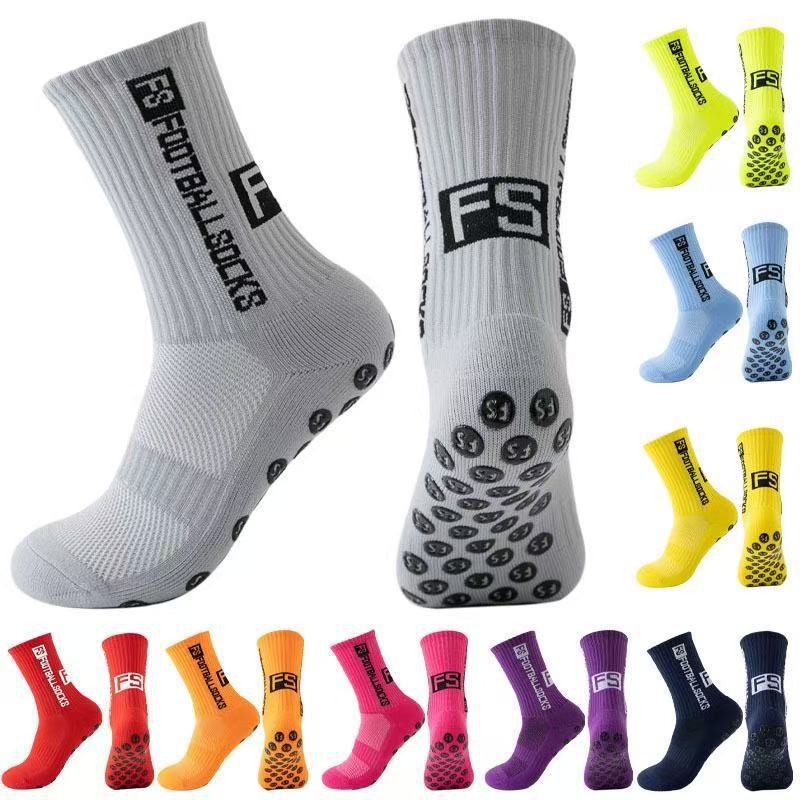 Football Socks Non Slip Sweat Absorbent Deodorant Sports Socks Thick Towel Bottom Long Socks_voghion.com