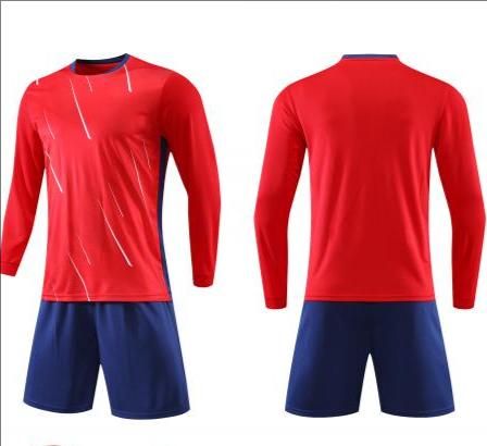 2425 Adult and Children's Men's Long Sleeve Football Set, Sports Football Shirt, Training Clothes_voghion.com