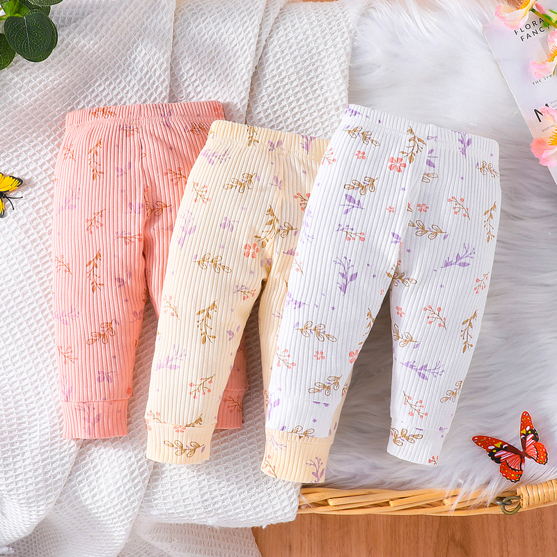 Mother&Kids Boys and girls baby pants three three-color combination casual pants set_voghion.com