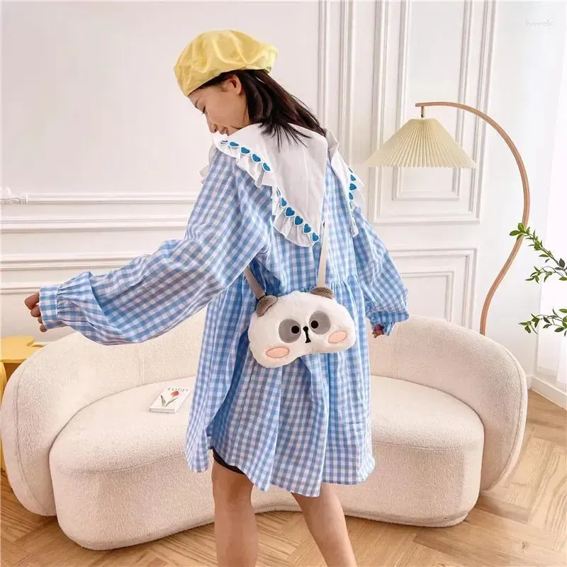 10A Umhängetaschen Plüsch Kleine Umhängetasche Für Frauen 2024 Kawaii Niedliche Panda Kind Handtaschen Japanische Mädchen Student_voghion.com