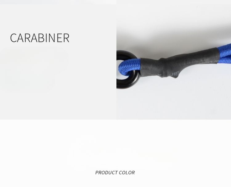 Gancho de escalada para exteriores, multifuncional, portátil, con cuerda elástica y hebilla, para acampar, con cordón ajustable y estaca para el suelo._voghion.com