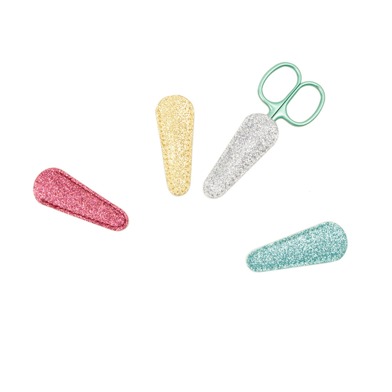 1Pcs Scissors Case Embroidered Embroidered Scissors Leather Case Glitter Leather_voghion.com