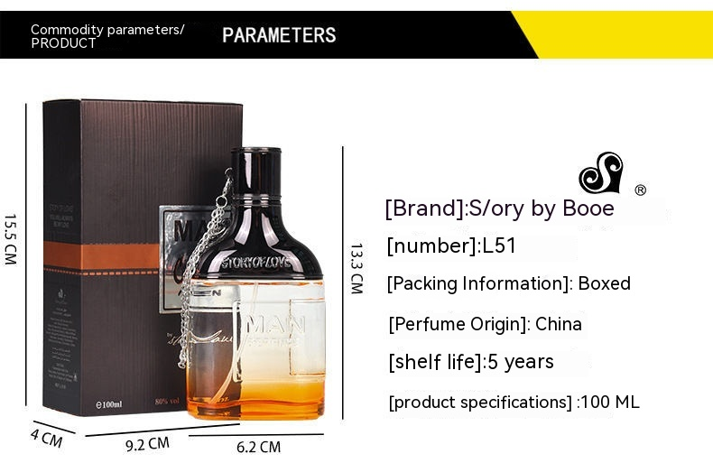 New party commuter business men's perfume Cologne lasting EuropeAn-American style light fragrance lasting fresh 100ml water_voghion.com