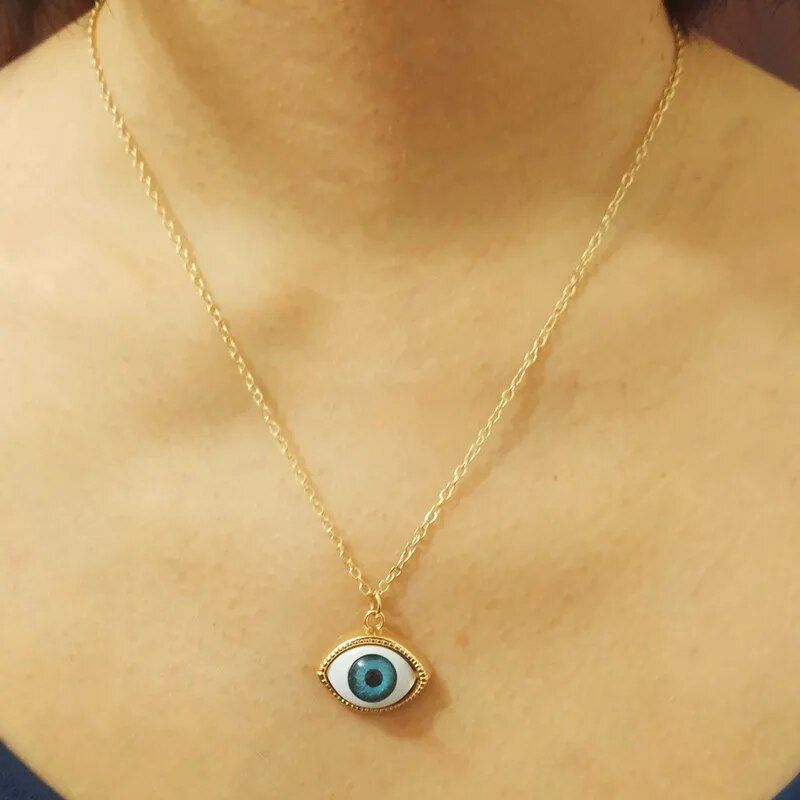 2024 Fashion Charming Gothic Eyeball Vintage Punk evil Eyes Pendant Lucky Evil Eye Necklace Gifts_voghion.com