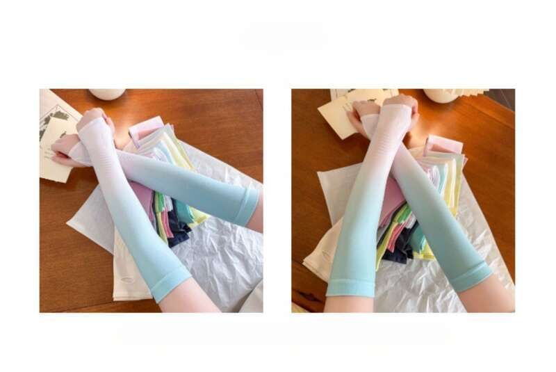 Cyclisme d'été pour hommes et femmes, couleurs changeantes, protection solaire, manches en soie fine, résistant aux UV_voghion.com