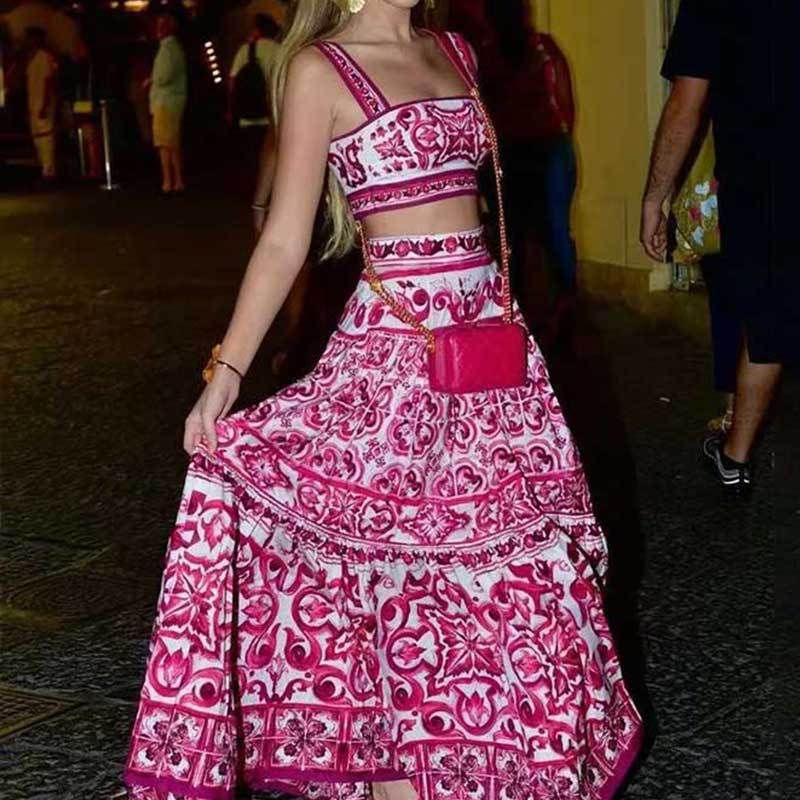 Heißer Verkauf neuer eleganter zweiteiliger bedruckter Swing-Anzug_voghion.com