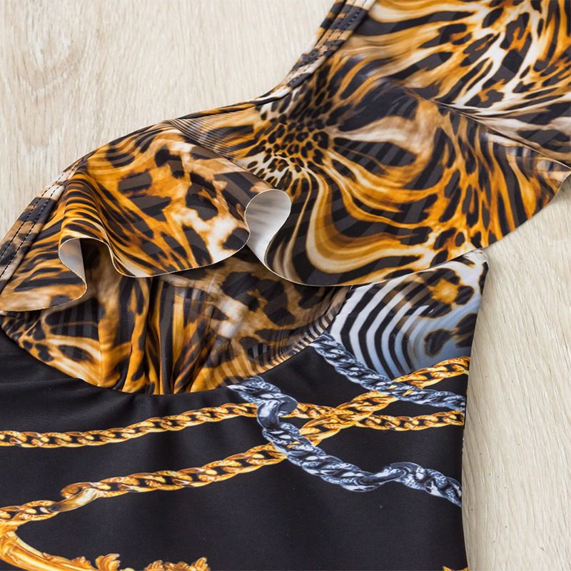 Traje de baño de una pieza retro con volantes para mujer para cubrir su carne y mostrar un bikini fino de traje de baño de aguas termales_voghion.com