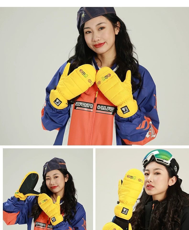 Ski For Women, Warmth, Hand Tightness, Wear-resistant, Anti Slip, Windproof, Waterproof Touch Screen, Winter Cycling_voghion.com