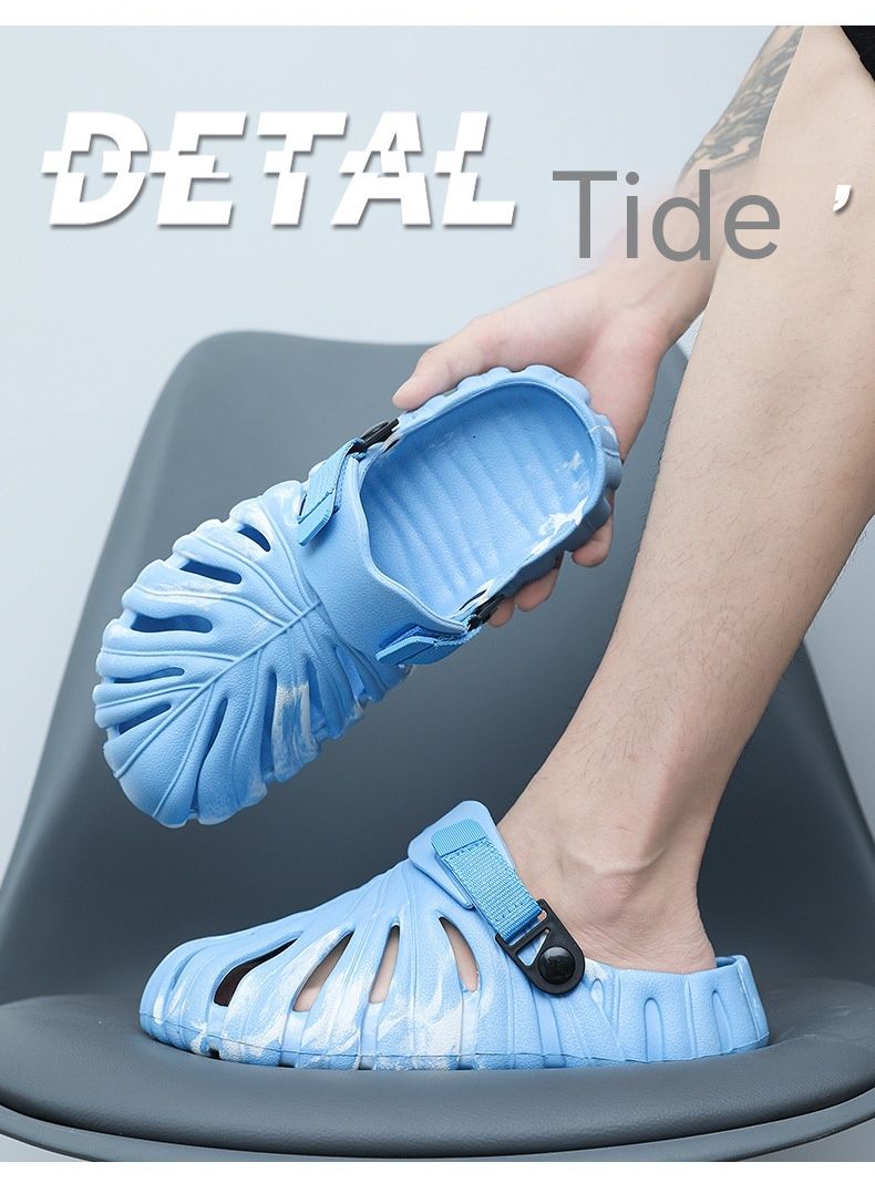 Pantofole in bambù con retro tartaruga per la casa di Summe, EVA, a prova di odore e sensazione fecale, scarpe perforate con fondo morbido_voghion.com