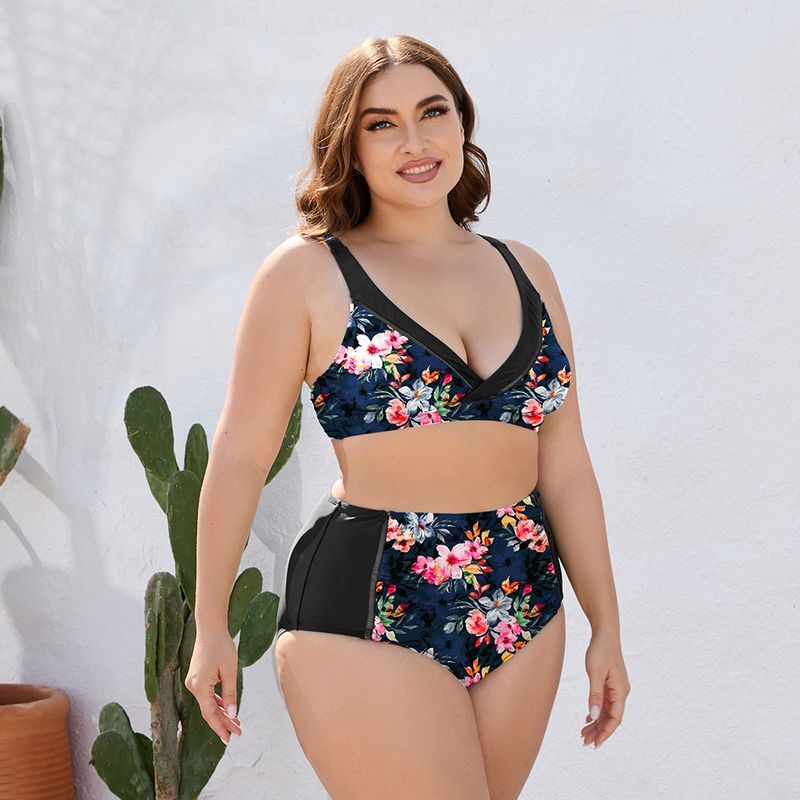 Hot Selling Bikini Sexy Plus Fat Plus Multi-Color Optional Split Swimsuit for Women_voghion.com