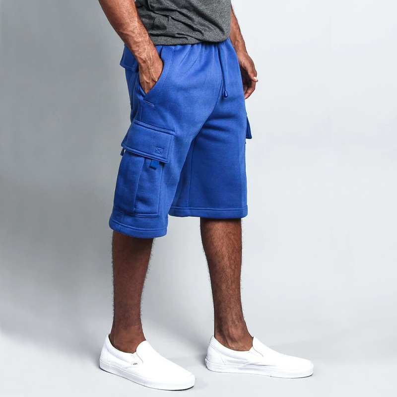 2023 Sommer Neue Fünf-Punkte-Herren-Casual Multi-Pocket Loose Straight Cargo Shorts_voghion.com