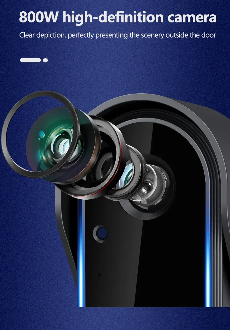 Tuya Video Doorbell Wireless Night Vision HD 4.3in IPS Screen Waterproof Intercom By Bell Camera For Smart Home House_voghion.com