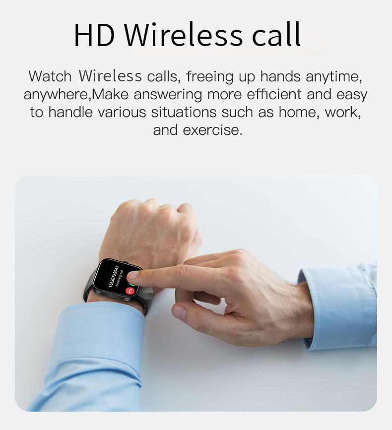 Smart Bracelet Heart Rate Sleep Monitoring Bluetooth Call Music Sports Watch_voghion.com