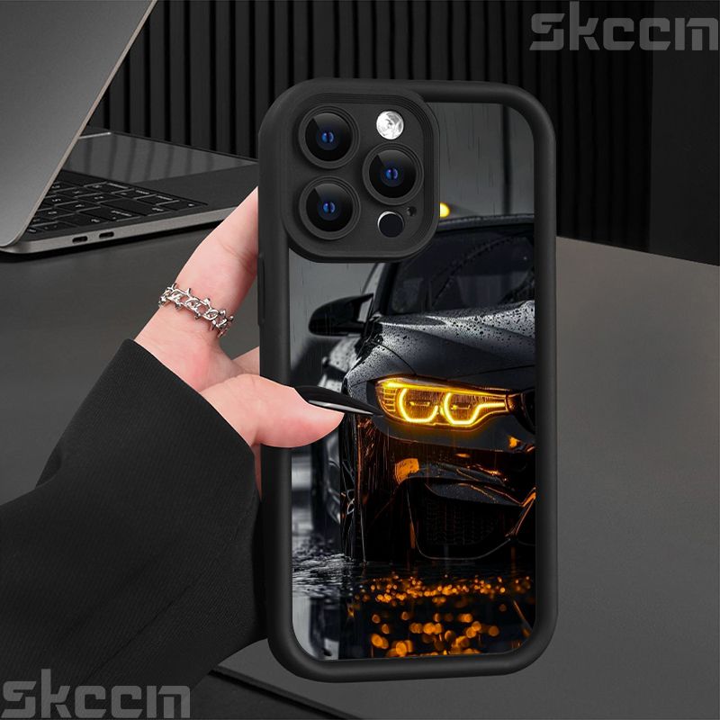 Divatos autómintás szilikon telefontok iPhone 16 Pro Max 15 14 11 12 13 7 8 16 Plus XS X XR matt ütésálló puha borítás_voghion.com