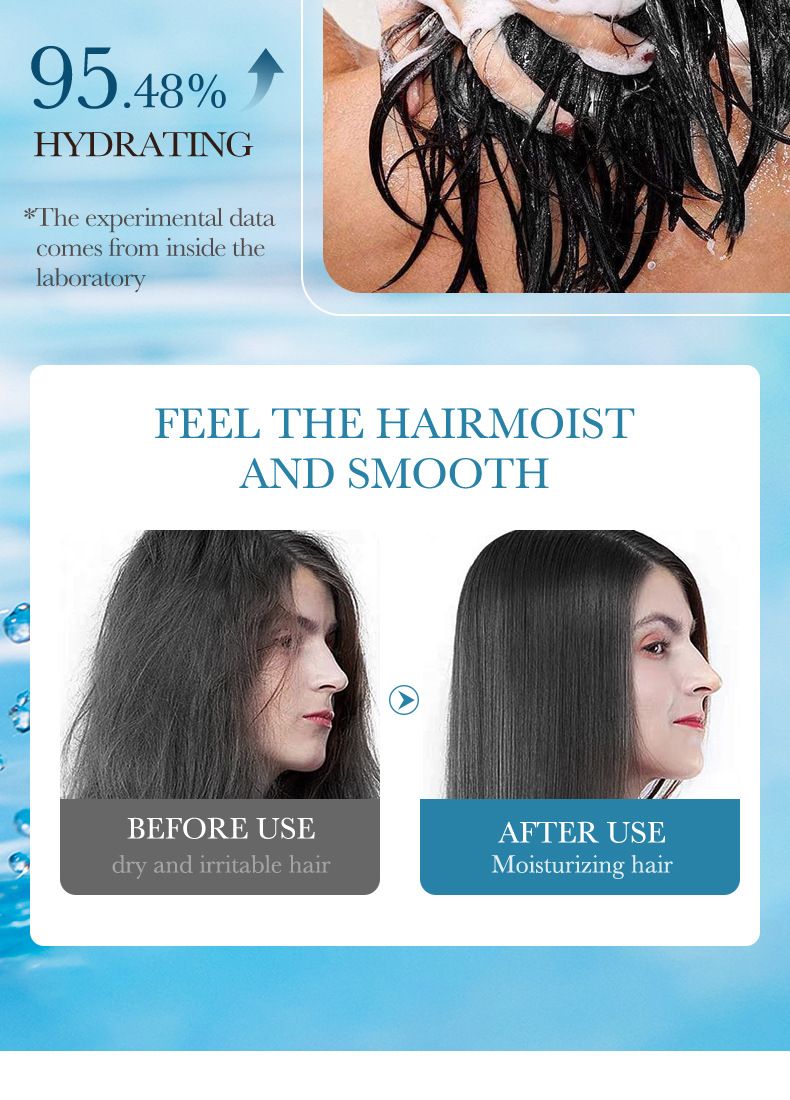Full English Aloe Vera Shampoo 500 ml SADOER Feuchtigkeitsspendende, reinigende und erfrischende Spülung_voghion.com