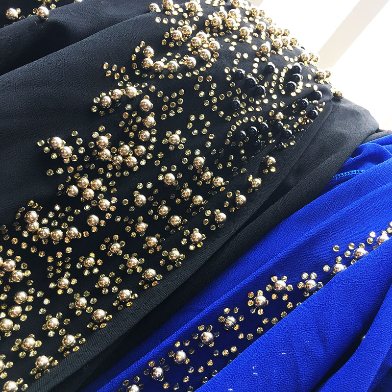Women's rhinestones beaded lengthened HD Muslim shawl hooded cloak._voghion.com