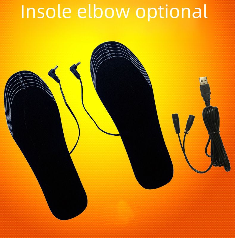 USB heating insole electric heating foot warmer rechargeable heating washable size cutting factory direct sales_voghion.com
