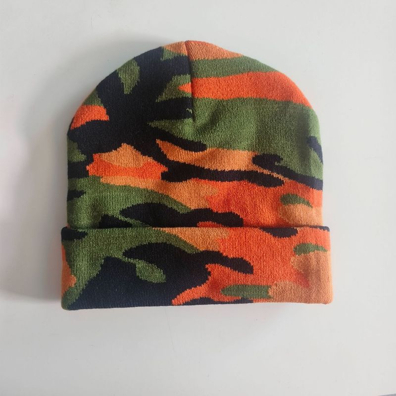 Shun Zun Knitted Camouflage Jacquard Wool Winter Warm Creative Pullover Can Also Be Custom Printed Hat_voghion.com