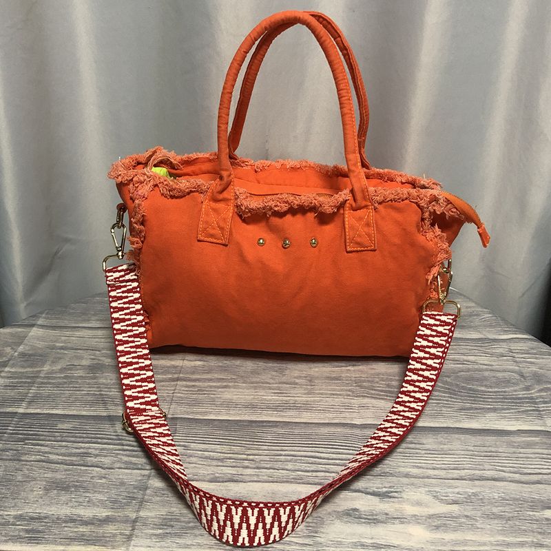 Großes Fassungsvermögen, Reisetasche aus gebürstetem, gewaschenem Canvas, grenzüberschreitende, modische, tragbare Ein-Schulter-Yogatasche, Wochenend- und Freizeitreisetasche_voghion.com