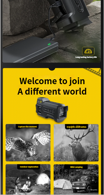 FNIRSI NVS-20 4K Full-Color HD Infrared Device Portable Outdoor Night Vision Optical Imager_voghion.com