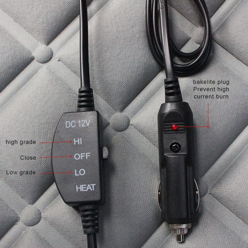 12V Universal Heated Cushion Backseat Heater Winter Warmer Seat Car Accessories Heating Pads Set_voghion.com
