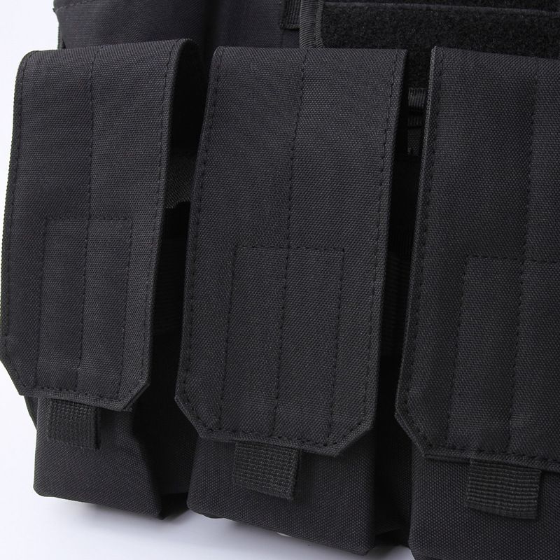 Tactisch militair vest – snel te openen, multifunctioneel, steek- en kogelwerend (zwart/legergroen/kaki/camouflage, one size fits all)_voghion.com