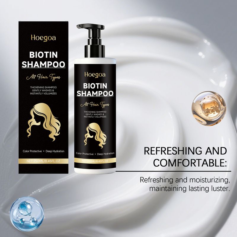 HOEGOA Volumizing Nourishing Shampoo Cleanses Nourishes Smooth Touch Suitable For Daily Hair Washing_voghion.com