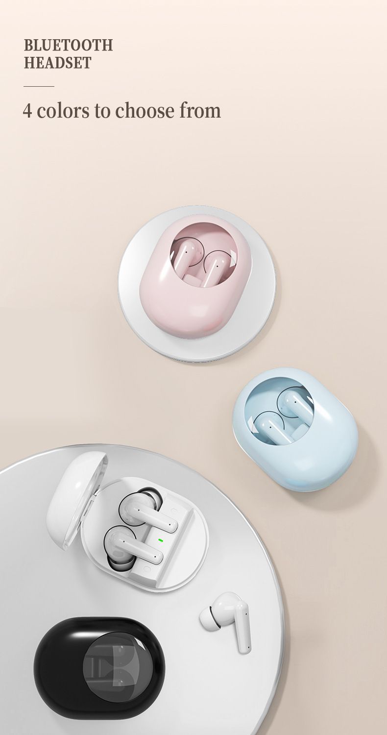 S195 Wireless Space Capsule Transparent Long-lasting Bluetooth 5.3 In-ear Headset_voghion.com