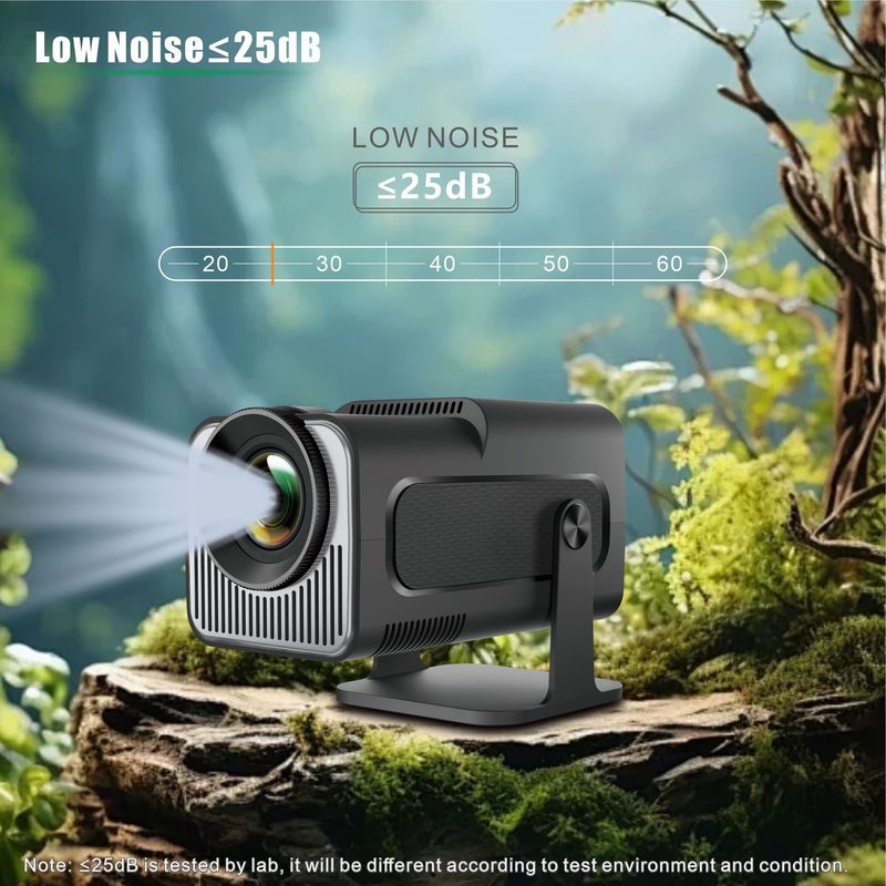 Tragbarer 4K-Android-Projektor HY320MiNi – 130-Zoll-HD-Riesenbildschirm, kabellose Wi-Fi 6-Bildschirmprojektion, automatische Trapezkorrektur_voghion.com
