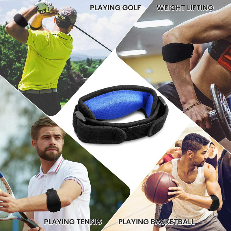 PCS Adjustable 1 Elbow Support Basketball Tennis Golf Elbow Support Strap Elbow Pads Lateral Pain Syndrome_voghion.com