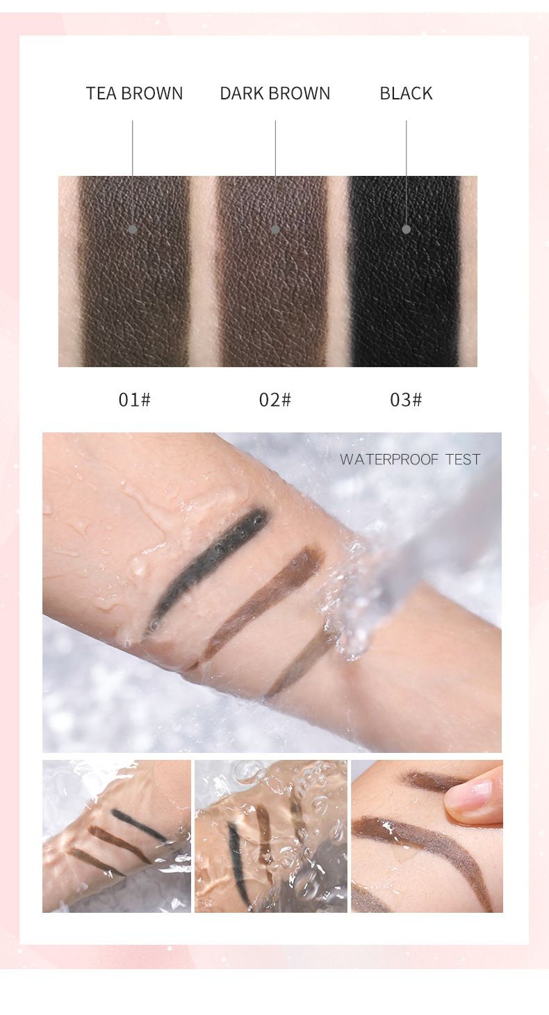 Pudaier Augenbrauengel, zweifarbig, wasserfest, langanhaltend, 3D-Brauenformung, Augenbrauen-Mascara, Haarfärbemittel, Haargel, Augenbrauenfixierung_voghion.com