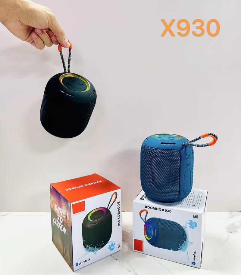 X930 Outdoor Bluetooth Wireless Creative Color Light Waterproof Portable Card Insertion subwoofer Gift Small Speaker_voghion.com